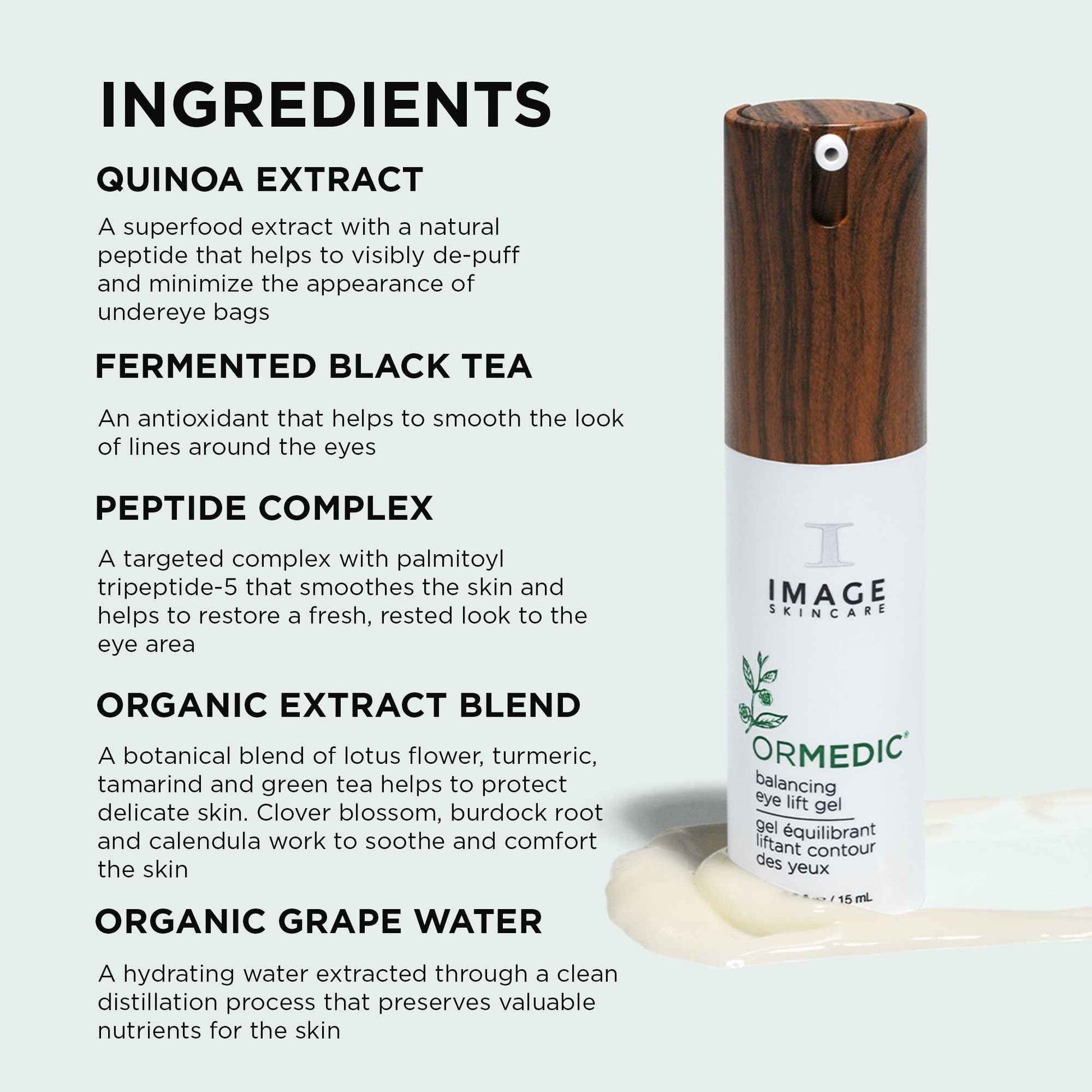 IMAGE Skincare, ORMEDIC Balancing Eye Lift Gel, Hydrates, Soothes, Improves Fine Lines, and Reduces Puffiness, For a Well-Rested Look, 0.5 fl oz