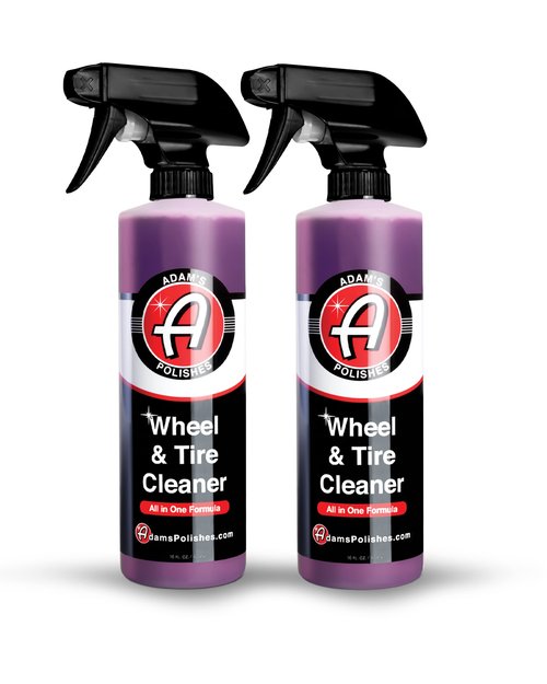 Adam's Polishes Wheel & Tire Cleaner (16oz, Pack of 2) - Professional All in One Tire & Wheel Cleaner Car Wash Well Cleaning Spray for Car Detailing, Safe On Most Rim Finishes