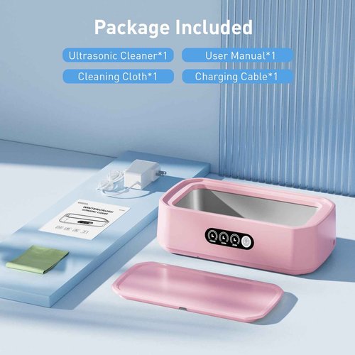 WINTERCRUSH Ultrasonic Denture Cleaner: Deep Cleaning Machine for False Teeth & Retainers- 650ML Stainless Steel Tank-3 Timer Settings