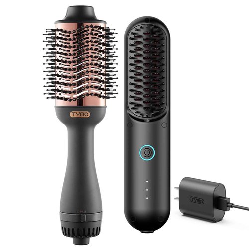 TYMO Hair Dryer Brush + TYMO Porta Cordless Hair Straightener Brush