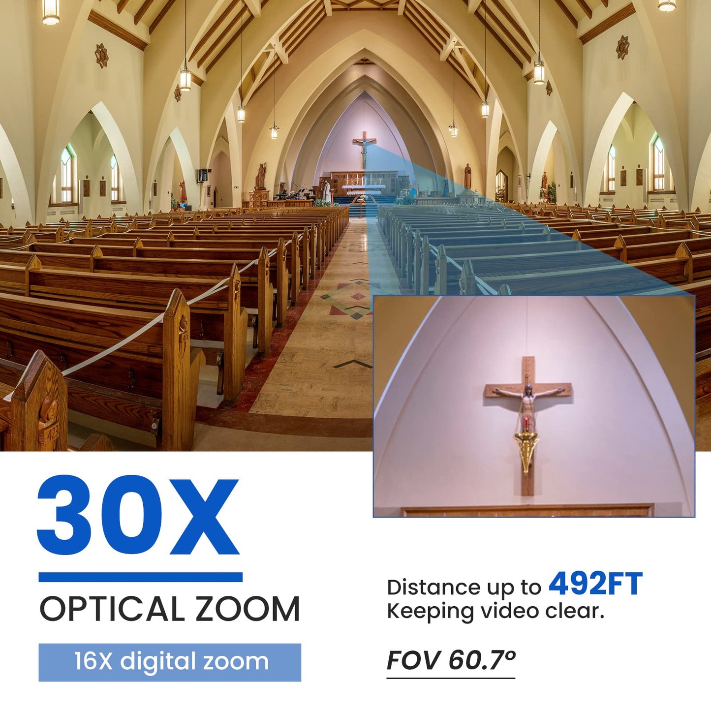 ADKIDO Ptz Camera Bundle, PTZ Controller with 30X Optical Camera with 3G-SDI,USB and 4D Joystick Controller with 5-inch LCD Screen for Live Streaming and Church