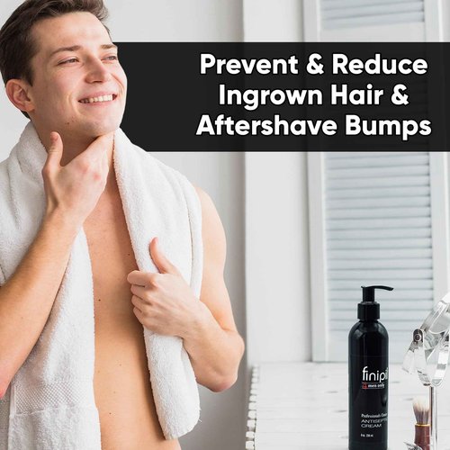 finipil Cream for Ingrown Hair for Mens After Shave 8 Fl oz, clear