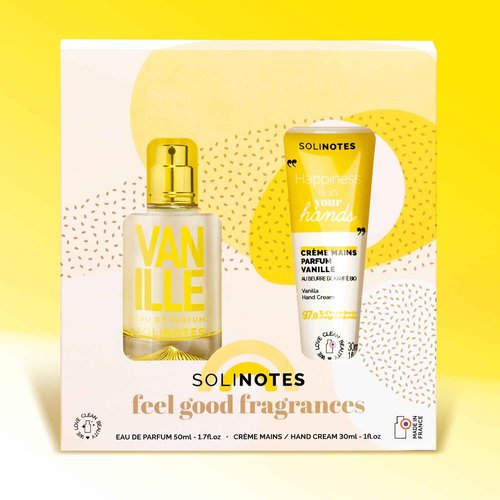 Solinotes Paris Vanilla Gift Set - Eau de Parfum 50ml and Hand Cream 30ml Clean Beauty France
