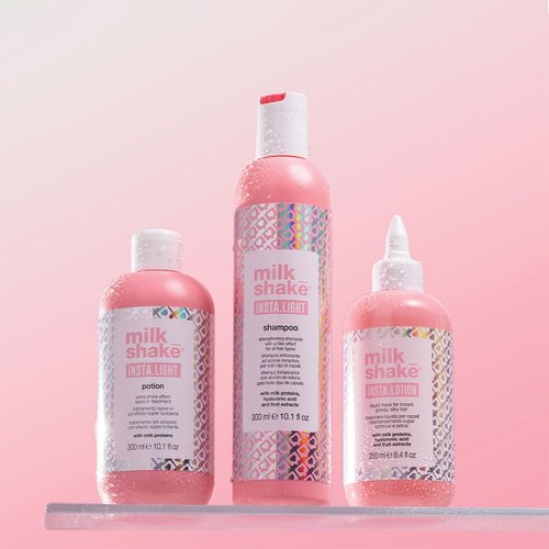 milk_shake insta.light shampoo | ultra-lightweight cleanser with milk proteins and fruit extracts for soft, radiant, glass-like hair | sulfate-free professional formula | 33.8 fl oz (1000 ml)