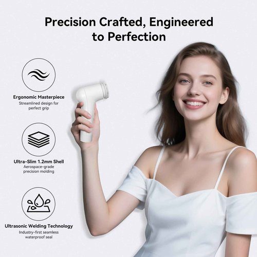 PURTIF Electric Facial Cleansing Brush - Rechargeable Silicone Face Scrubber exfoliator, Face Pore Cleansing Brush,3 Speeds,Waterproof, Exfoliating & Massage,for Women & Men.for Face Skin Issues,White