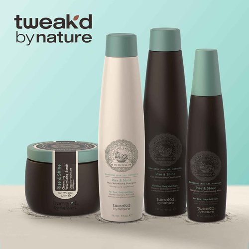 Tweak’d by Nature - Rise & Shine Hair Volumizing Shampoo for Oily Hair, Paraben and Sulfate Free Shampoo, Hydrating Hair Care for Soft, Tangle-Free Finish, Cruelty Free (33.8 ounces)