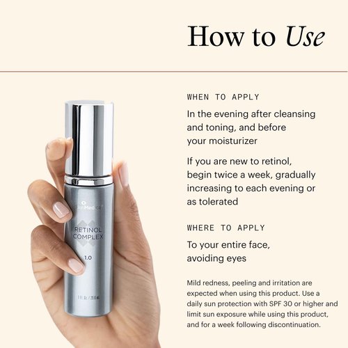 SkinMedica Retinol 0.25 Complex - Retinol Serum for Face, Age-Defying Advanced Retinol Cream That Renews Skin and Diminishes the Appearance of Fine Lines and Wrinkles, 1 Fl Oz