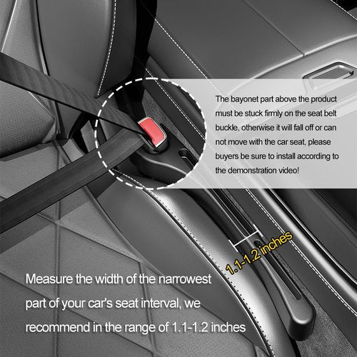 SSNNUU 2PCS Car Seat Gap Filler Organizer with Phone Holder,[Upgrade Version] Car Seat Gap Organizer for Prevent Falling,Essential Car Accessories Car Side Seat Gap Filler (Brown)