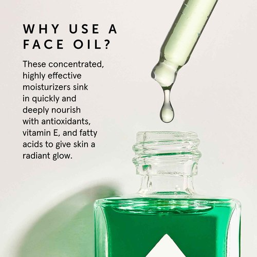 HERBIVORE Emerald Facial Oil | Hydrating, Glowing, Calming & Moisturizing Facial Oil with Ashwagandha & Squalane, Plant-based, Vegan, Non-Comedogenic, 50 mL / 1.7 oz
