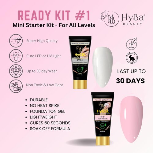 Ready Hybrid Gel Nail Starter Kit for Nails - All-in-One - HYGEL Collection #1