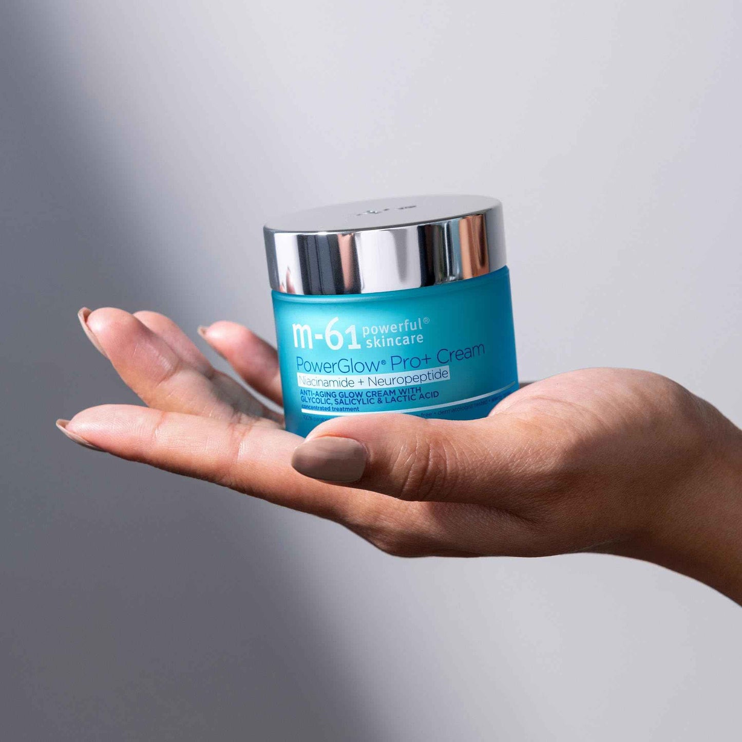 m-61 PowerGlow Pro+ Cream | Moisturizing, Firming Glow Cream With Niacinamide + Neuropeptides And A Powerful Combination Of BHAs/AHAs, 1.4 Fl Oz