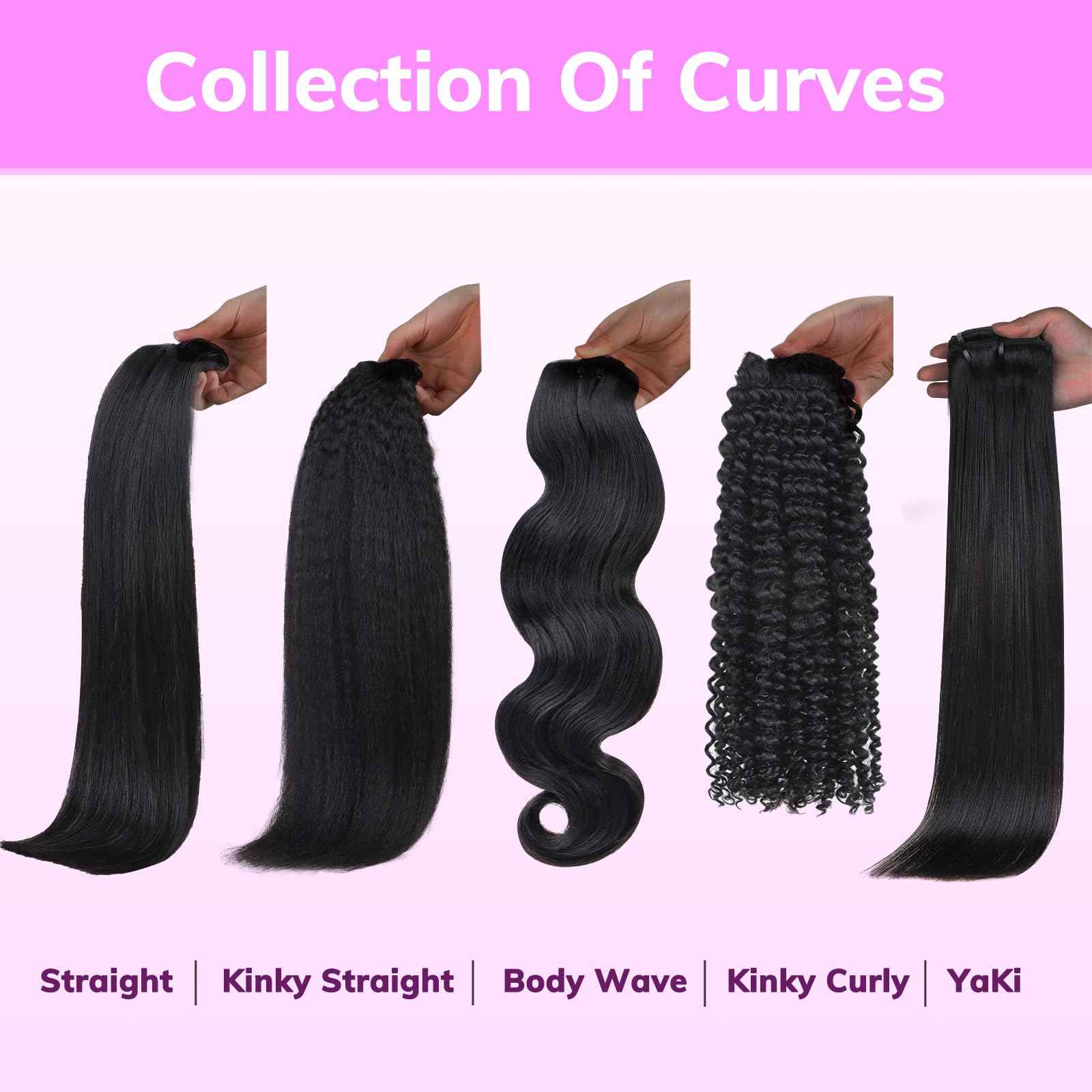 IDN BEAUTY Seamless Clip In Hair Extensions Human Hair, Kinky Straight 16 Inch 130g 9pcs Natural Black Remy Virgin Human Hair Seamless Clip Ins For Black Women PU Weft Invisible Edge