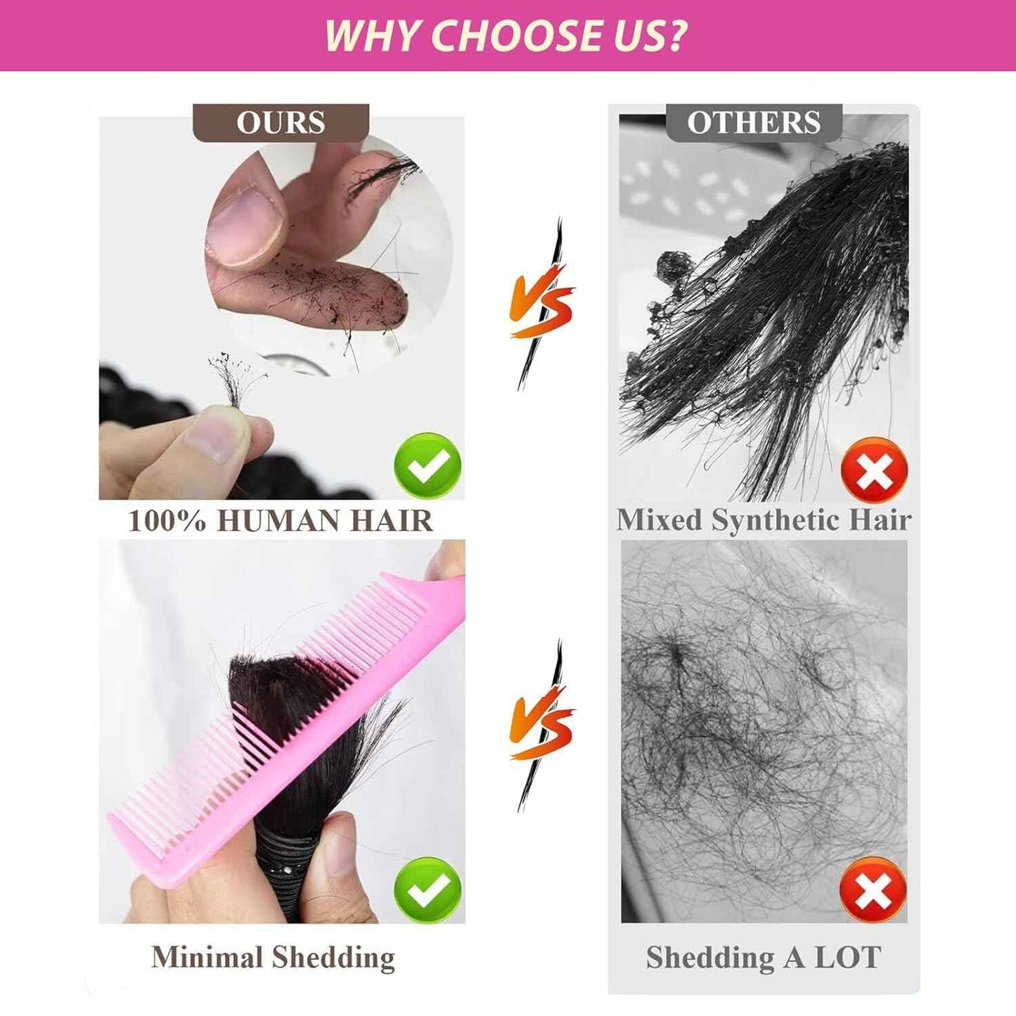 Human Braiding Hair, 3 Bundles 150g Water Wave Bulk Boho Hair for Braiding, 12A Curly Human Braiding Hair for Boho Knotless Braids Bundles Natural Color 20 Inch