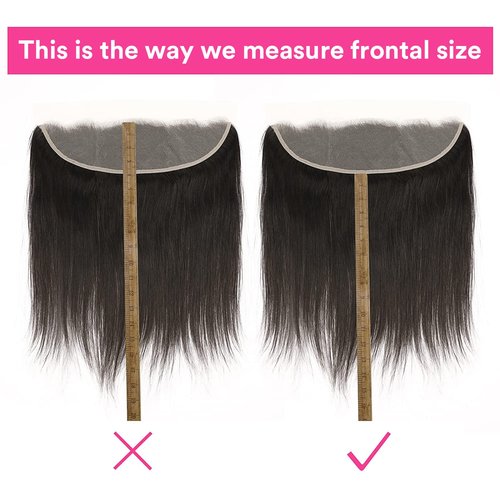 13x4 Lace Frontal Closure Straight Human Hair 150% Density Lace Frontal Human Hair Pre Plucked with Baby Hair 100% Unprocessed Brazilian Virgin (straight human hair frontal, 20inch)