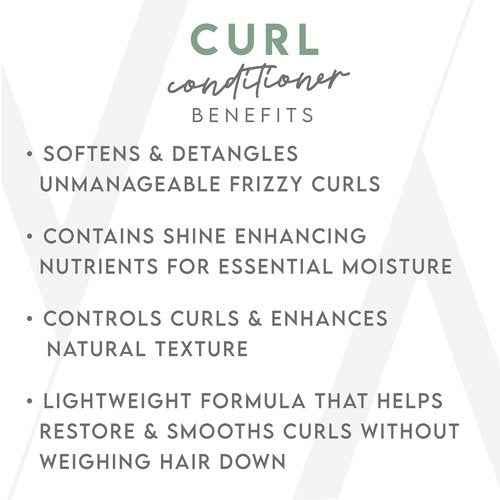 ALURAM Coconut Water Based Curly Hair Clarifying Shampoo and Conditioner - Color Safe Lightweight Formula for Medium to Course Hair - Sulfate & Paraben Free, 33.8 Fl Oz