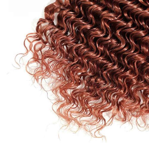 Dark Brown Bundles Human Hair #33 Deep Wave Bundles Reddish Brown Human Hair 16 18 20 inch Double Weft 300g