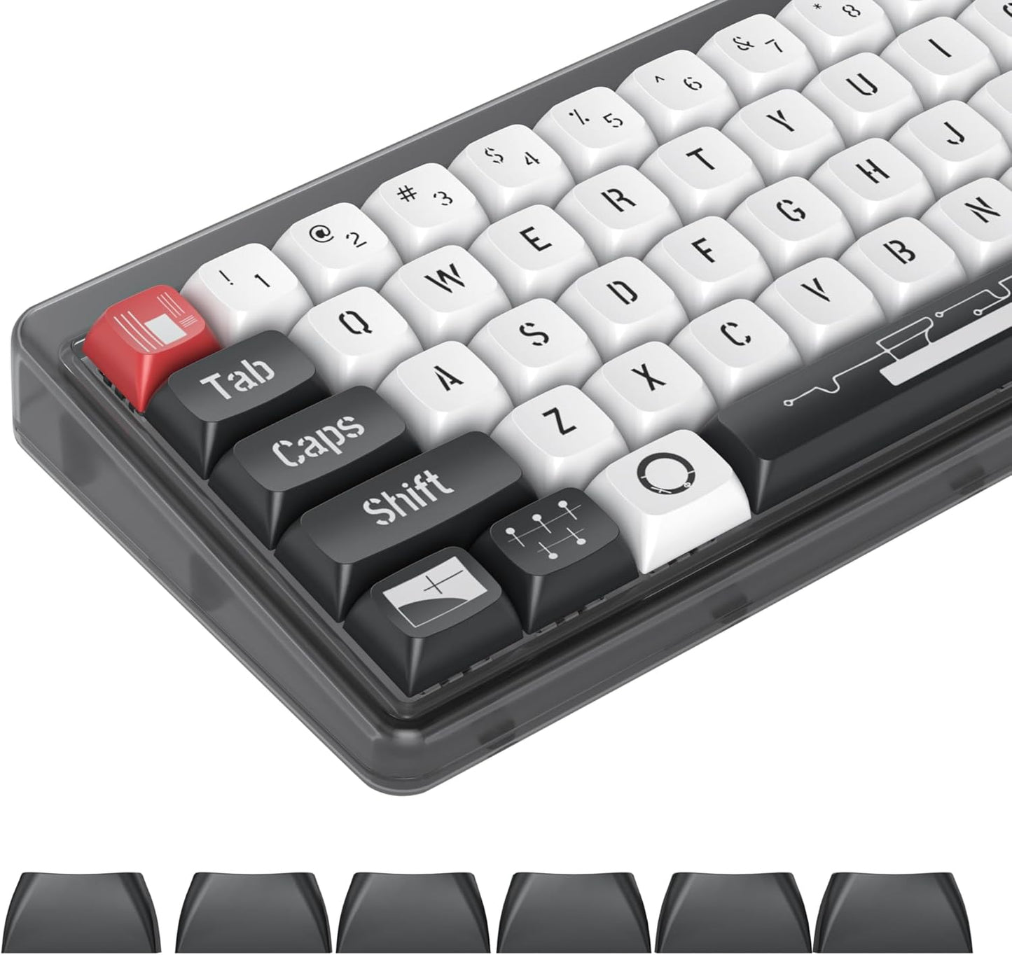 133 Keys PBT Keycap XDA Profile Keycaps Dye-Sublimation Custom Keycaps for MX Switches 60% 75% 100% Mechanical Gaming Keyboards(Caramel Bear)