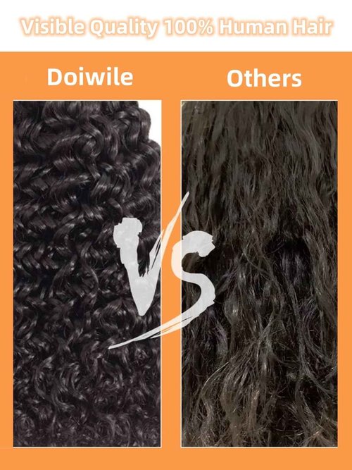 Doiwile Curly Wig with Bangs Human Hair for Black Women 4x4 HD Lace Closure Wigs Human Hair long Black Wig with Bangs Glueless Wigs Human Hair 22inch