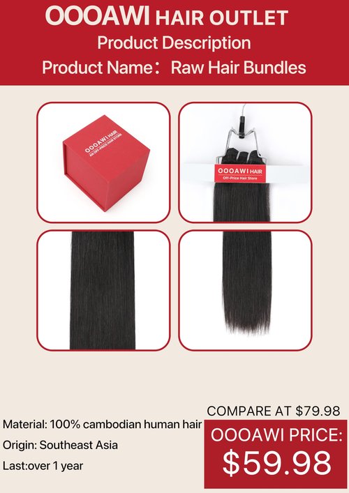 Raw Indian Hair Single Bundles 15A Straight Bundles Human Hair Triple Lifespan Than Virgin Hair Bundles,Keep Silky And Soft After Multiple Washes, Boutique's Quality-Half The Price(18 Inch)