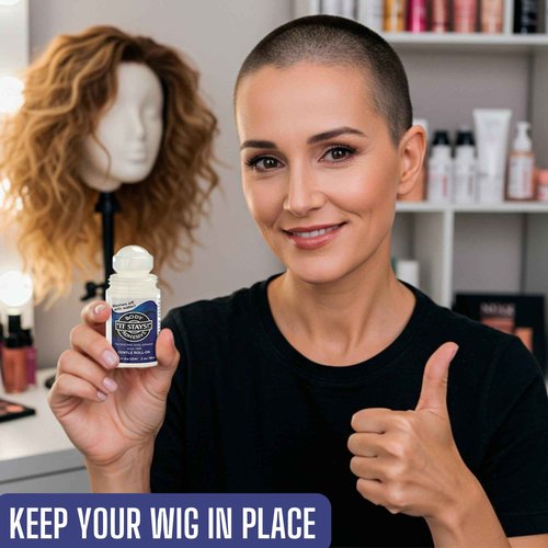 ABSOLUTE SUPPORT It Stays Roll On Body Adhesive Applicator Mask Glue, 2 fl oz - Made in USA - 12 Pack