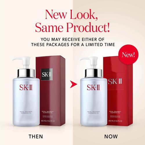 SK-II Facial Treatment Cleansing Oil - Gentle Makeup Remover Oil & Face Cleanser - Improves Texture, Dullness & Dryness for a Visibly Smoother Complexion (8.4 oz)