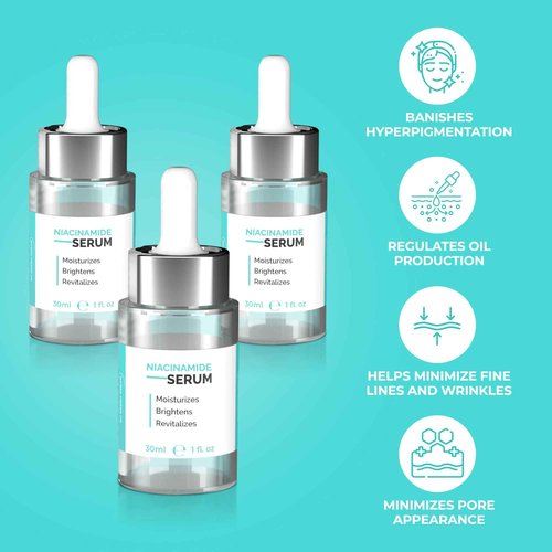 MY DERMA DREAM | Niacinamide Serum 5% for Face - Aids in Minimizing Pores, Fading Dark Spots, and Reducing Redness - Rich in Antioxidant Vitamin B3 - Anti-Aging Face Serum - 90 Day Supply