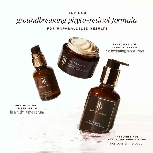 True Botanicals Phyto Retinol Sleep Serum | Nightly Anti-Aging Serum | Retinol Alternative | Targets & Reduces Fine Lines & Wrinkles | Dermatologist Tested, All Natural, Vegan | 1 fl oz | 30 ml