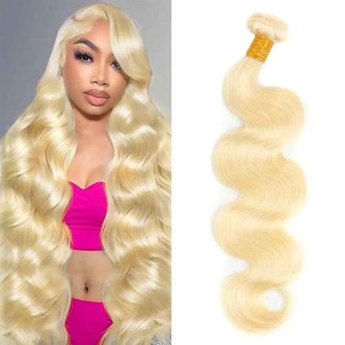 613 Bundles Blonde Bundles Human Hair 28 Inch 613 Body Wave bundles 100% Unprocessed 12A Grade Brazilian Virgin Hair Bundles 1 Bundle Human Hair 613 Blonde Bundle Human Hair Extensions for Women