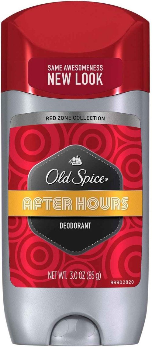 Old Spice Red Zone Deodorant Solid, After Hours 3 oz (Pack of 10)