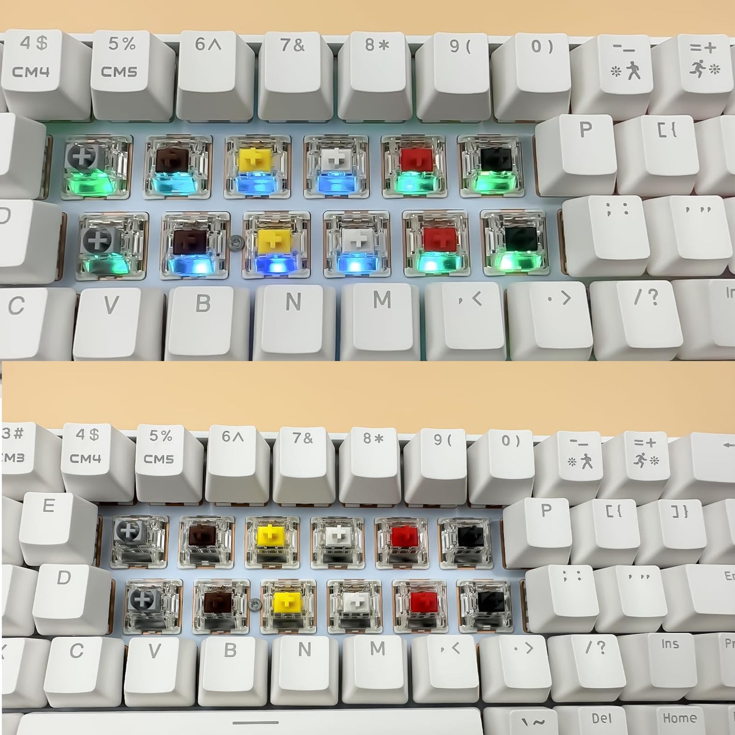 Zjmehty Gateron G Pro 3.0 Brown Switches for Mechanical Keyboard,3-Pin 55gf Tactile Feel/Pre-Lubed/Pin-Enhanced Switches(108pcs,Brown,3-Pin)