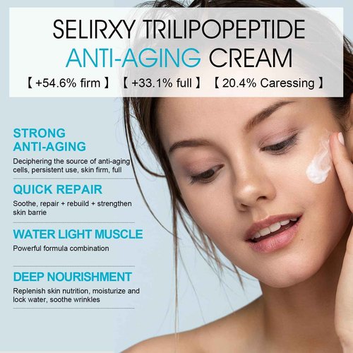 Triple Lipid Peptide Face Cream, Firming & Hydrating Moisturizer for Mature Skin, Supports Skin Barrier, Smooths Wrinkles & Improves Elasticity