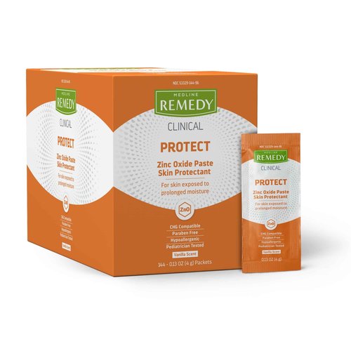 Medline Remedy Phytoplex Z-Guard Skin Protectant Paste, o.13 Ounce, 144 Count