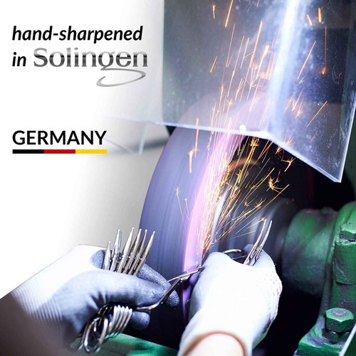 marQus Nail Kit for Men and Women - Manicure Set 12 pcs - German Made Nail Kit - Grooming Set - Genuine Leather Case with exclusive Glass Nail File - Manicure Set made in Germany