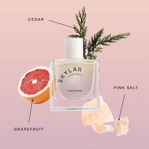 Skylar Pink Canyon Eau de Parfume - Hypoallergenic Perfume for Women & Men, Vegan & Safe for Sensitive Skin - Woody Citrus Perfume with Notes of Grapefruit, Pink Salt & Cedar - 1.70 Fl Oz (Pack of 1)