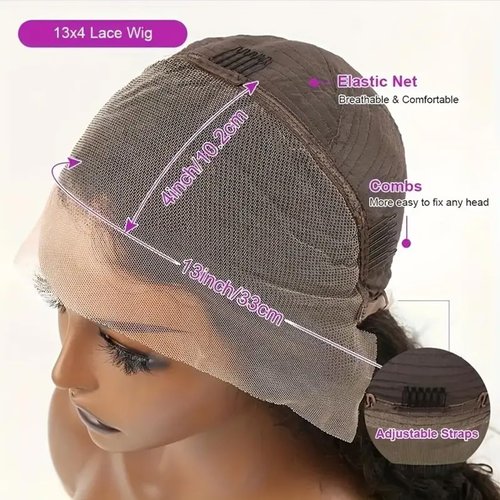 URUNIK HD Transparent Body Wave Lace Front Wigs Human Hair Pre Plucked Pre Cut 22 Inch Glueless Body Wave Human Hair Wig 250 Density 13x4 Lace Frontal Wigs For Black Women