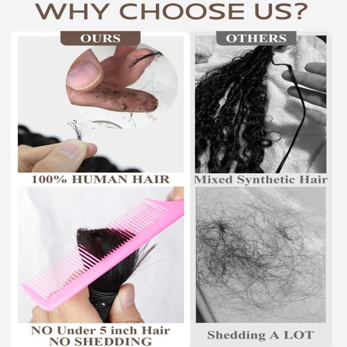 Habiliana Human Braiding Hair 2 Bundles Total 100g 22 Inch Deep Wave P4/27 Bulk Human Hair Bundles Braiding Brazilian Virgin Curly Human Hair Extensions for Boho Braids