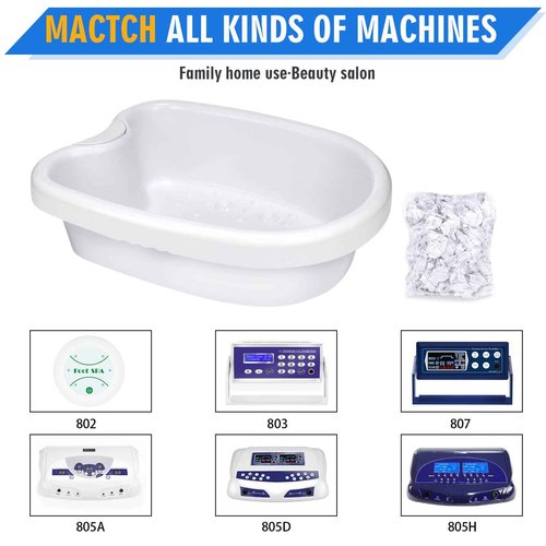 VnioLife Ionic Detox Foot Bath Tub Basin for All Detox Machines with 100 Liners - Beauty Feet, Relieve Foot Discomfort