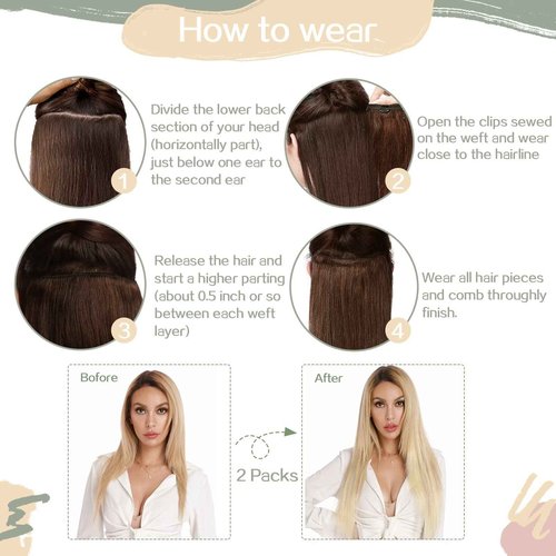 S-noilite Dark Auburn Clip in Human Hair Extensions 100% Remy Hair Thick True Double Weft Clip in Hair Extensions Full Head 8 Pieces 18 Clips Straight Silky (16 Inch - 130g,Dark Auburn (#33))