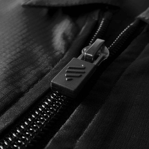 Barber Strong Barber Jacket, Men's Black, Hair Repellent, Lightweight and Breathable Vented Side Panels, Features Easy Hair Removal and 2-Way Zipper Closure, XL, Great for Pet Grooming