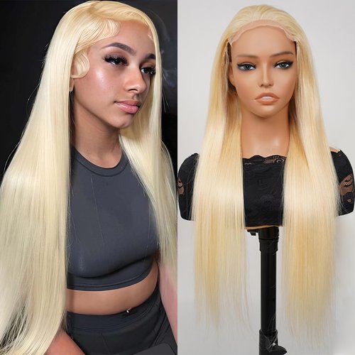 NBRUW 613 5x5 Lace Front Wig Human Hair 200 Density 22 Inch Straight 613 Blonde Wig Human Hair 5x5 200 Density HD Lace Front Closure Wigs Human Hair Blonde Pre Plucked for Women