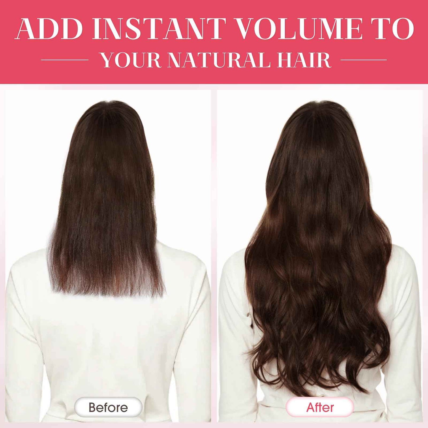 MY-LADY Clip In Hair Extensions Real Human Hair 16 Inch 8pcs Remy Real Hair Extension Clip ins #12/613 Light Brown with Bleach Blonde 90g Silky Straight