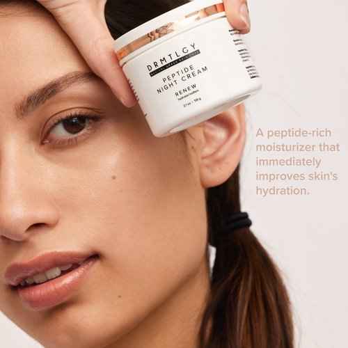 DRMTLGY Universal Tinted Moisturizer with SPF 46 & Peptide Night Cream Set- Universal Tinted SPF & Face Moisturizer 2 Pack