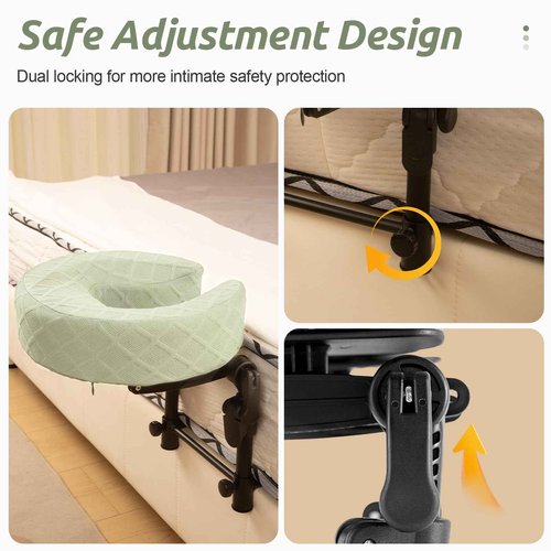 Cxgros Massage Headrest for Bed, Adjustable Massage Face Cradle at Home, Portable Massage Table Kit for Sleeping Mattress, Face Down Pillow After Eye Surgery