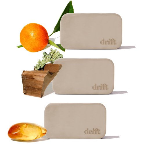 Drift Car Air Freshener - The Original Stone Air Freshener - Car Odor Eliminator - Long Lasting Scent - Metal Clip - Essential Oils - Clean Ingredients - Variety 3 Pack Refill - NO CLIP INCLUDED
