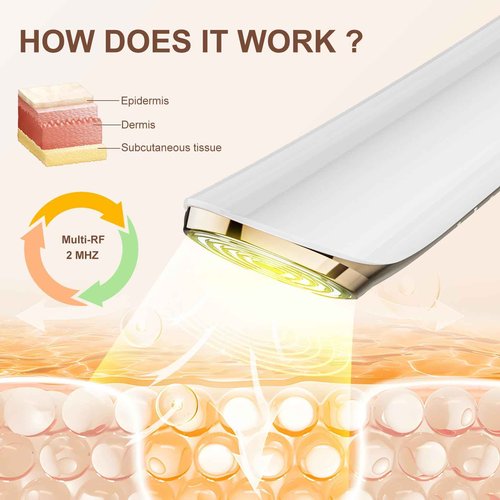 Texet Microcurrent Facial Device, 5-in-1 Skin Tightening Device,Home Use Facial Massager for Lifting, Toning, Wrinkle Reduction White7