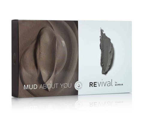 REvival Mud About You Kit - Detoxifying Gift Box with Dead Sea Antioxidant Mud Mask (100ml), Dead Sea Mud Soap Bar (125g), & Mineral Black Mud (200g) - Nourishing, Reviving, and Cleansing