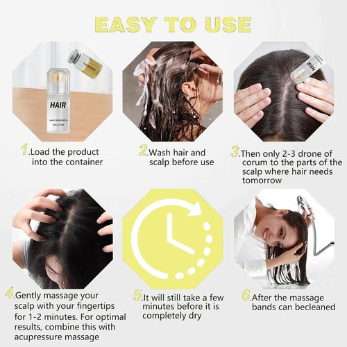 Thicair Hair Regrowth System - Advanced Hair Growth Treatment with Copper Peptides & Collagen, Knotweed and Ginseng Root Extract, Hydrating & Fuller Hair Kit for Fine or Thinning-Looking Hair (1 Pack)