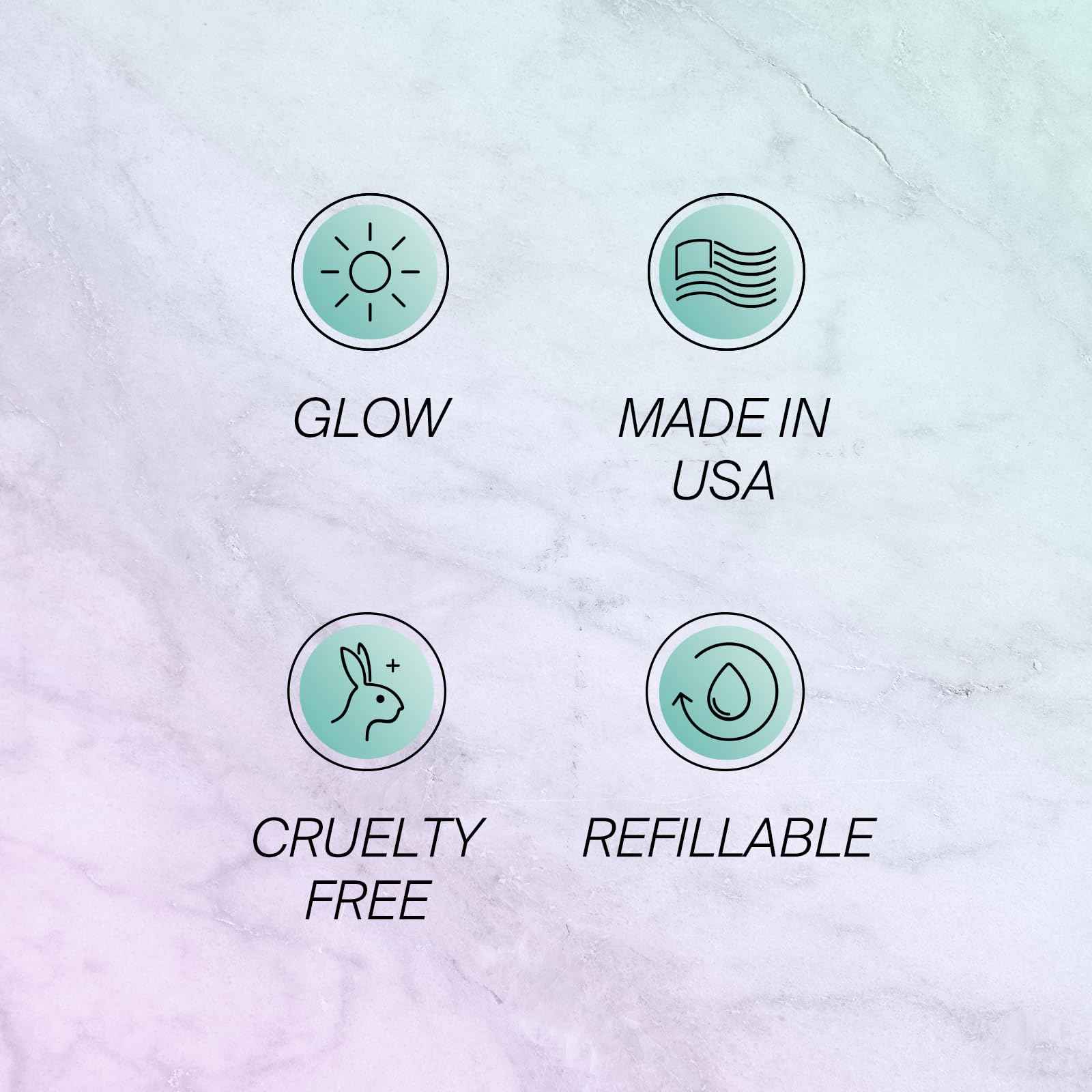 Highlighter Palette Face Makeup | Glow Up - 8 Shades in 4 Pans | Pearl Shimmer Liquid-To-Baked Powder Highlighter | Refillable Pan & Integrated Mirror | Cruelty-Free Beauty Essential |