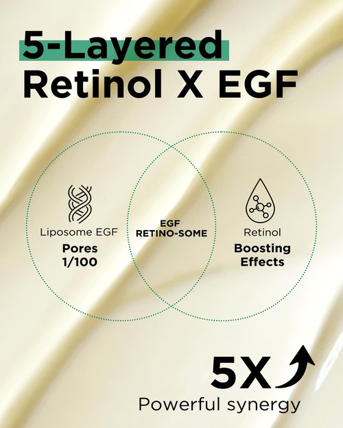 EASYDEW DW-EGF Peptide Retinol 0.03% Cream – Beginner Retinol Night Cream for Hypoallergenic Skin Care - Firm Skin, Wrinkle Improvement - Korean Daily Anti Aging Face & Neck Treatment, 1.01fl. oz.