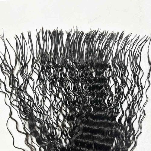 RHEANNA Pre-Divided Curly Bulk Human Hair For Boho Braids Loose Deep Wave Bulk Human Hair For Braiding Double Drawn Extensions (320 Roots)20inch/100g
